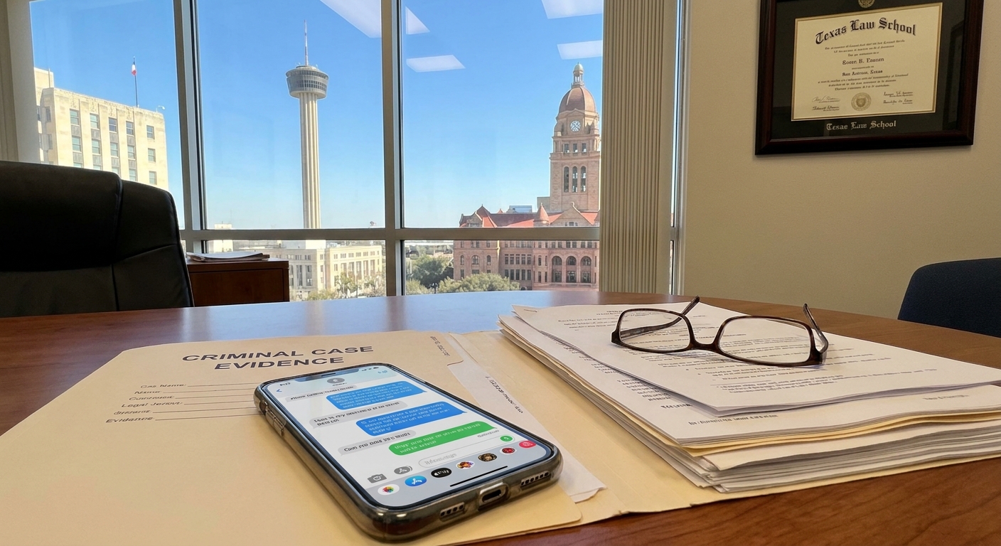 Text messages as evidence in San Antonio criminal cases